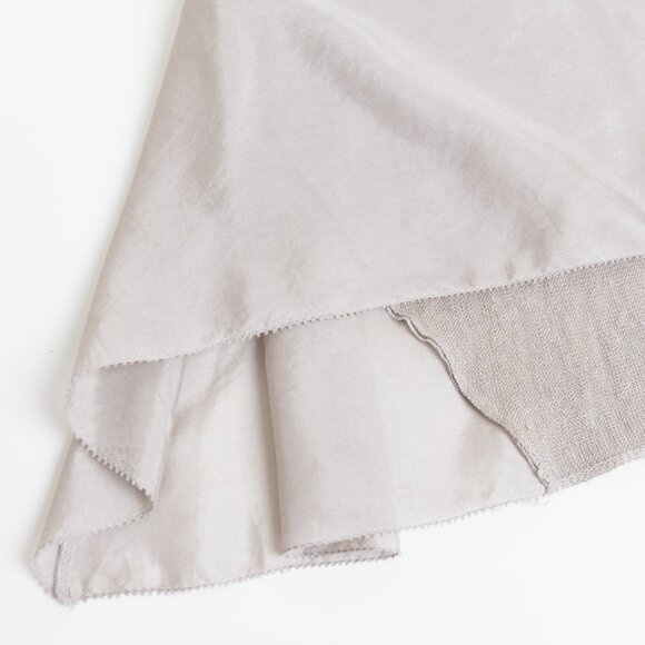 Eileen Fisher Linen Silk Tank Dress Taupe Beige Asymmetrical Tunic XS - Picture 8 of 14